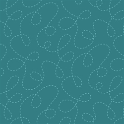 One Switch, Two Stitch patchworkstof - Petroleum